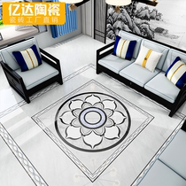 Minimalist parquet tile 800 Entry into the family Guan Grey Lotus Styling Ground Floor Jigsaw Puzzle Floor Brick Custom