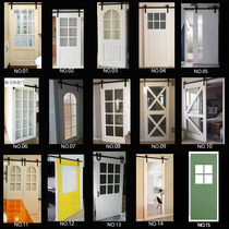 Nordic sliding door barn door glass sliding door warehouse Valley door mirror door kitchen toilet toilet sliding door customization