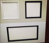 Integrated ceiling embedded spring buckle long strip light plaster 300x300x600 concealed led black flat light