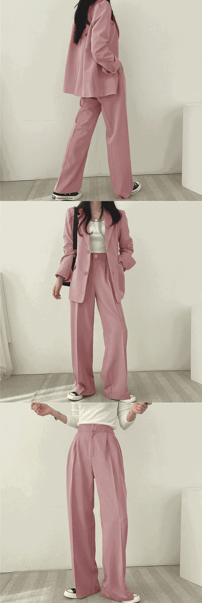Трансграничная торговля, розовый пиджак классического кроя, осенний дизайнерский комплект, тренд сезона              