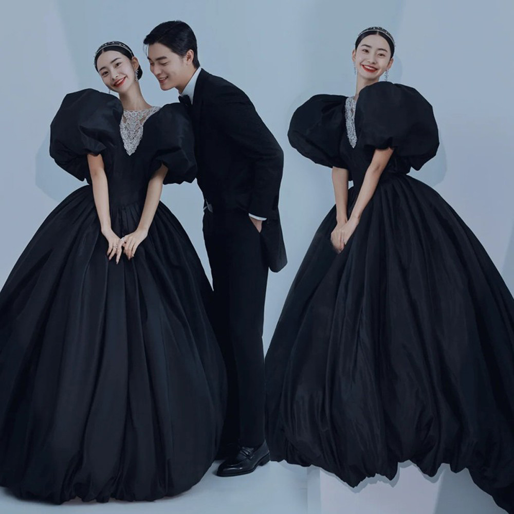 New Shadow Building Brigade Pat Themed Clothing Wedding photography Write a true style retro photo black long sleeve satin finish 