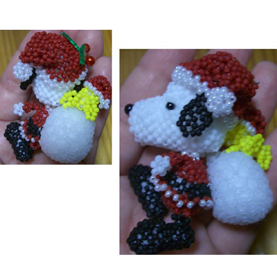 DIY handmade rice beads beaded electronic version drawings Christmas Snoopy DW1249 Japanese wiring diagram