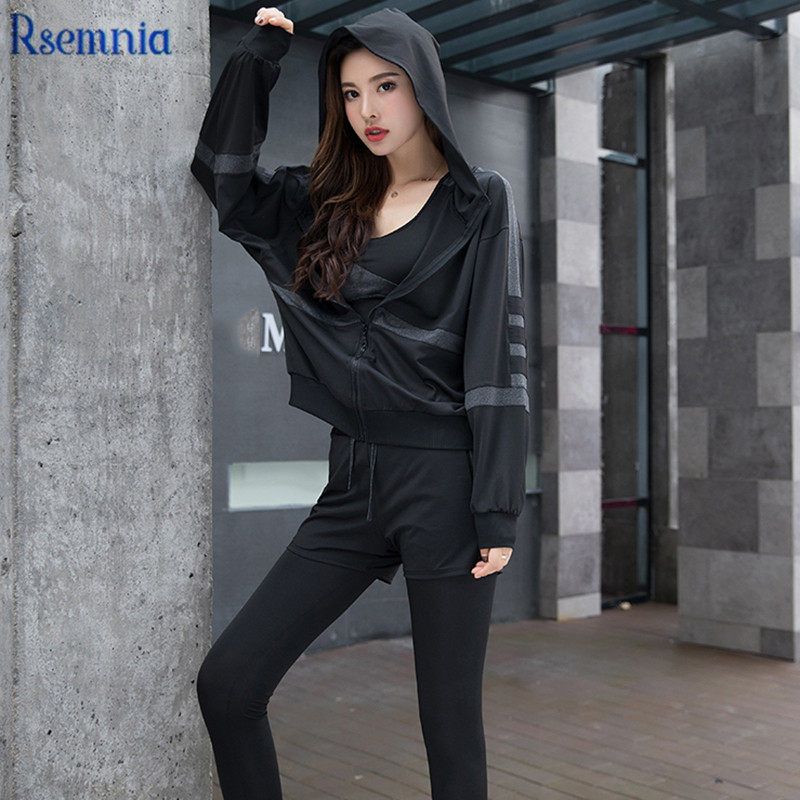 Rsemnia breathable quick-drying loose new tide brand fashion casual sports suit female yoga suit sexy running