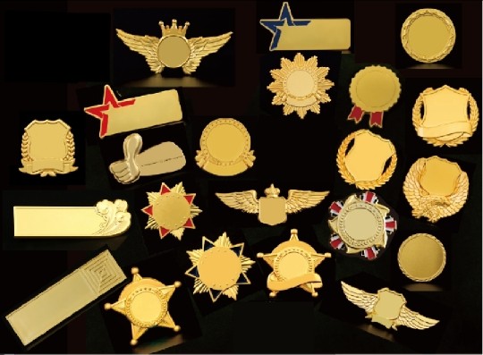 Spot Personality Badge Lettering Medallion Metal Medal set to be customized as student surnamed brooch to book a chest stamp