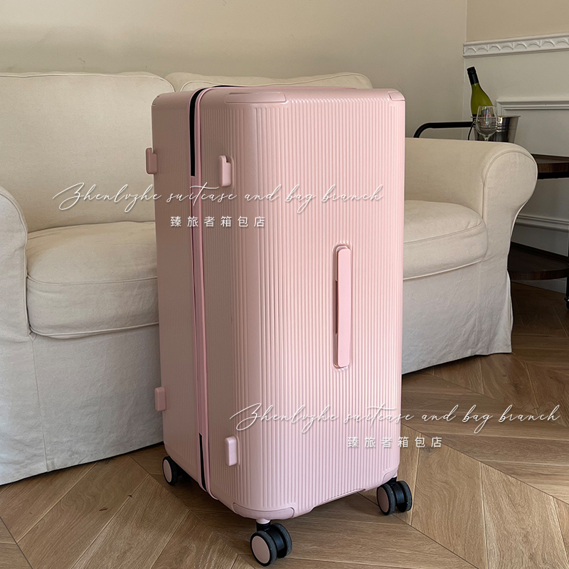 28inch Large Capacity Women's Suitcase with Wheels for Sports and Travel, Password Lock, 2025 New Model, Extra Large Size for Men, Lightweight, Exported to Japan