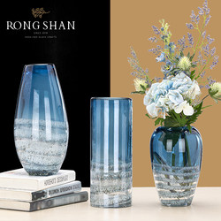 Light Luxury Minimalist Dining Table Creative Wave Glass Vase Ornament Living Room Flower Arrangement Nordic Creative Flower Vessel Decoration