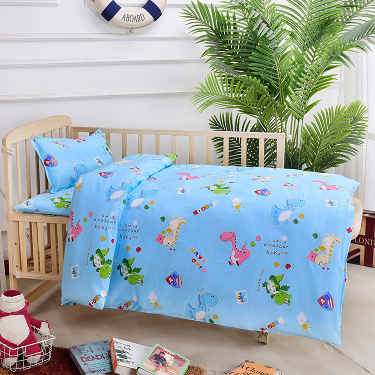 Kindergarten quilt Three sets free of core pure cotton six sets Children's nap baby in the garden bed bedding set to be made