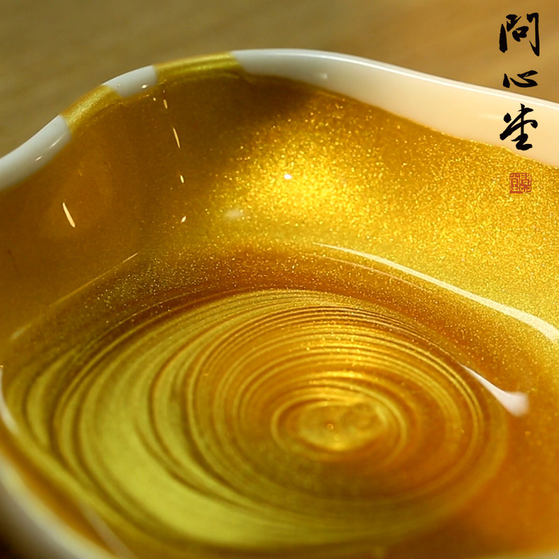 Ask the Hall of the Heart Golden Ink in small block of golden Buddha Transcript of the Golden Ink of the Special Golden Ink brush Gold Ink Golden Ink Calligraphy and Golden Ink ink Golden Ink gold ink