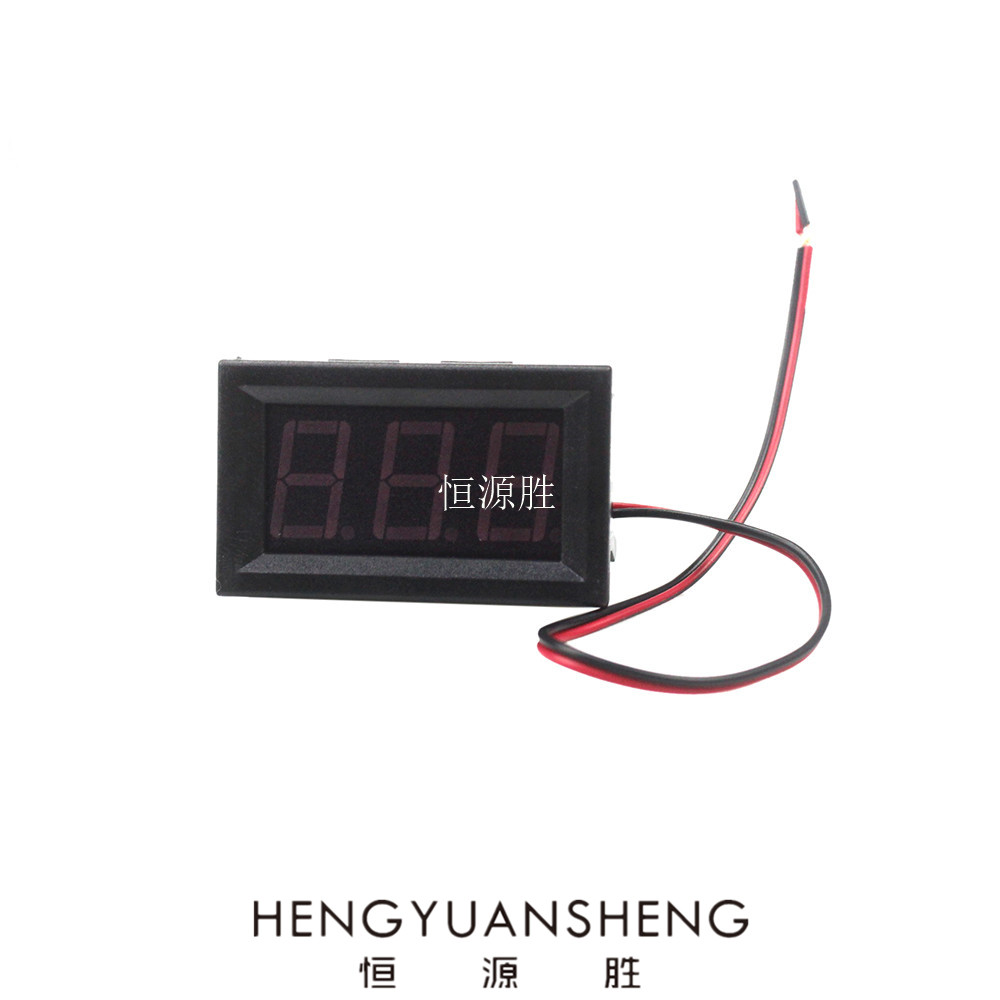 Two-wire DC voltmeter head 0 56 inch LED digital voltmeter DC4 5V-30 0V reverse connection protection