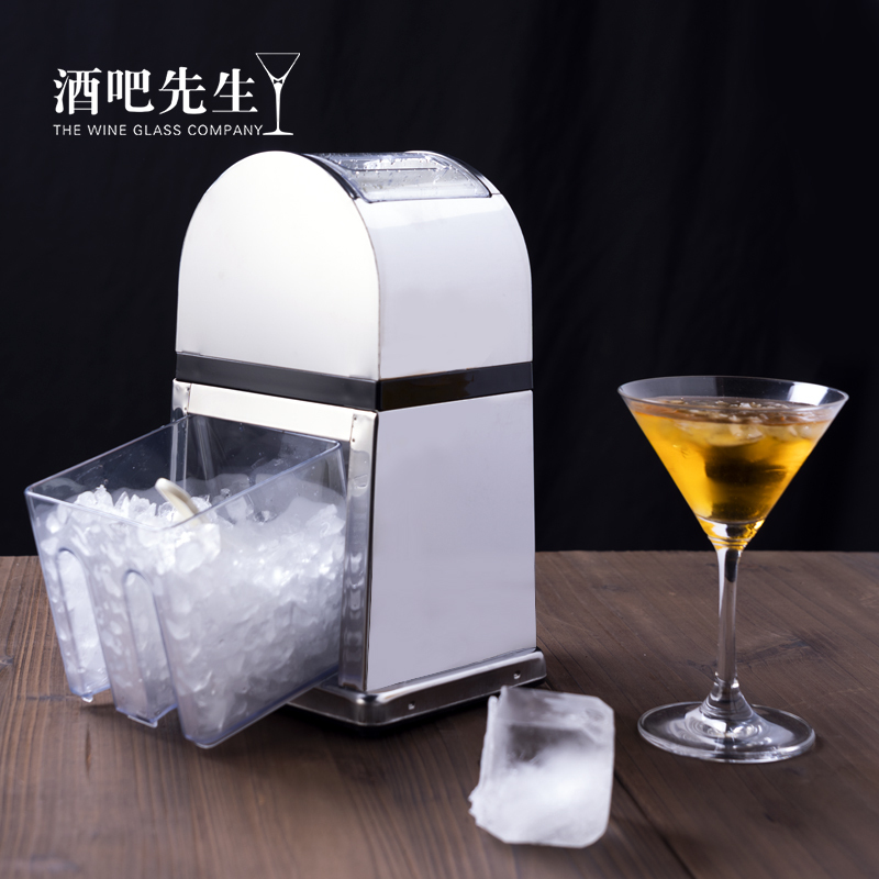 Barman Tin Alloy Manual Ice Crusher Home Cocktail Hand-Cranked Ice Cube Crusher Ice Granulator