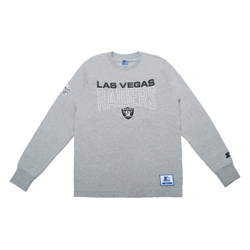 American-Style Long-Sleeve Trendy Retro Football Loose-Fitting Football Team Fan Shirt in Gray with Dotted Lines, Versatile Design