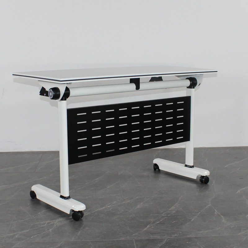 Foldable mobile training table stitching rollover long table free combination conference table multi-functional straight-leg desk