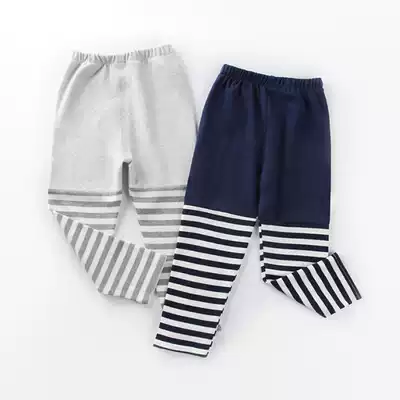 Male baby pants new autumn female children stitching baby elastic pants children's clothing spring and autumn Korean version 1-4 years old