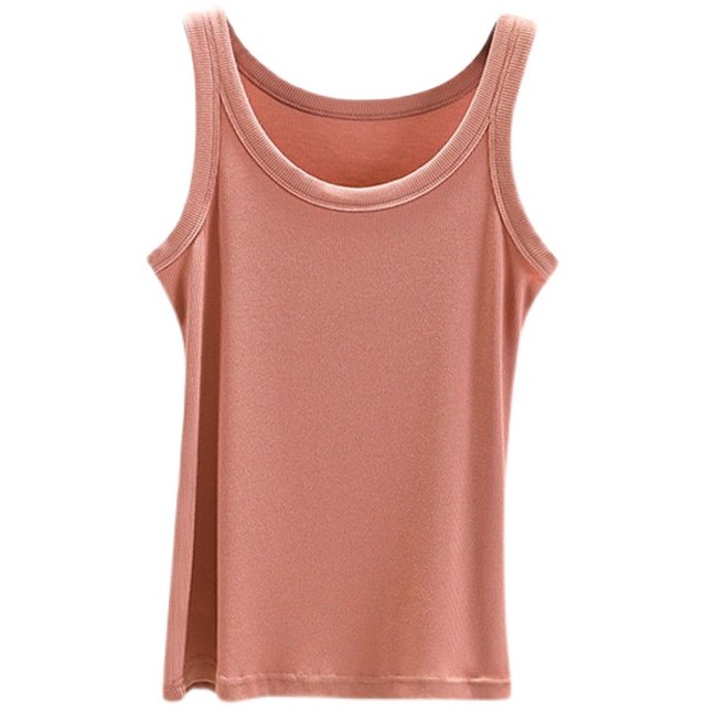 Modal Anti-Light Thread Camisole Women's Knitted Ice Silk Bottoming Shirt Large Size Sleeveless Top for Inner and Outerwear