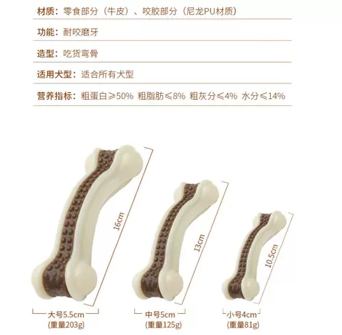 Собаки для домашних животных играют нечистый артефакт Молярная шлифовальная костяная костяная костя