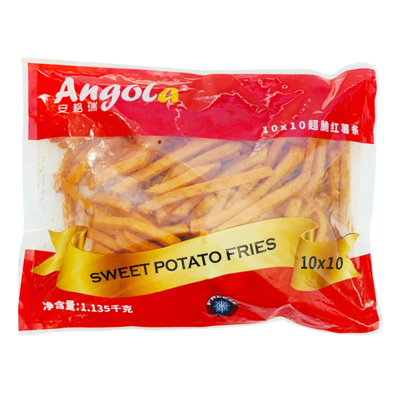 Angery Sweet Potato Strips Straight Cut Fries Frozen Fries Fried Snack Western Meal Snack Frozen Semi-finished Products