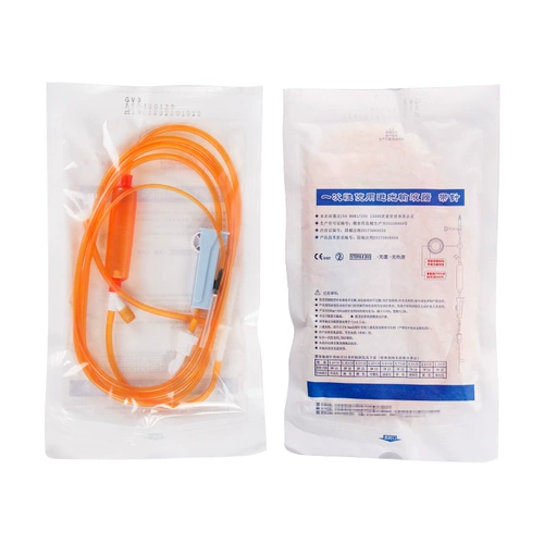 Аффективная инфузионная трубка с иглой, медицинская одноразовая стерильная инфузионная мешка, усеяющая пробирку для инъекции иглы