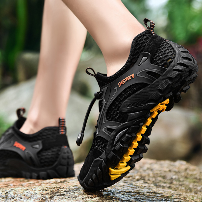 Spring and summer river tracing shoes men's net surface quick-drying fishing hiking outdoor hiking shoes non-slip wear-resistant couple wading shoes