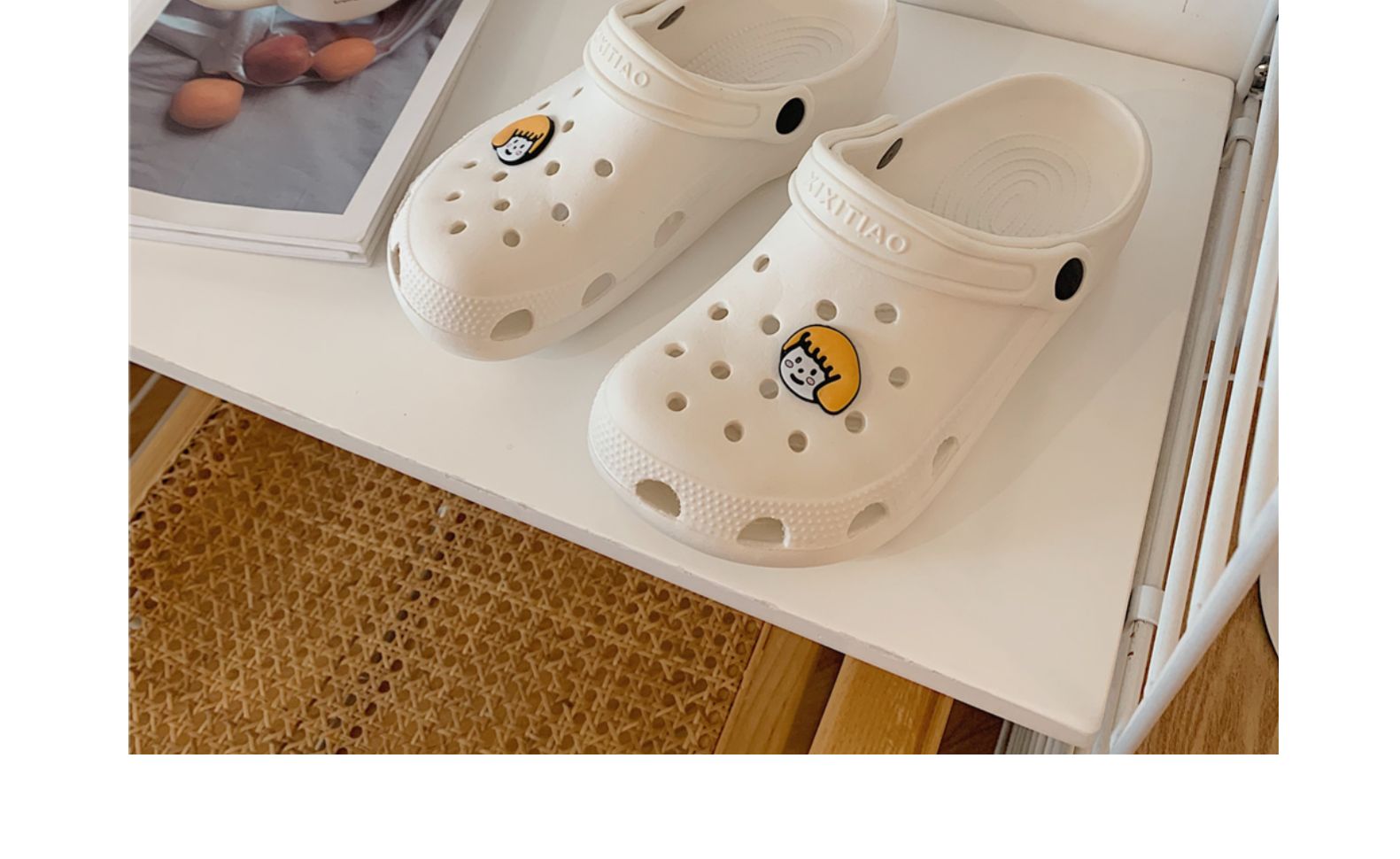 dép y tá Crocs giày dành cho nam giới và phụ nữ trượt mùa hè y tá thời trang tiện nghi của nhà trượt cặp đôi dễ thương dép phẳng ins dép nhựa y tế