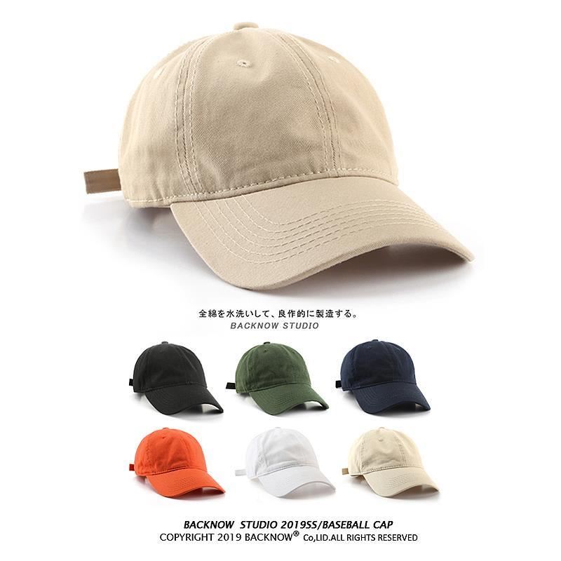 Summer Wash All Cotton Pure Japanese Baseball Caps in Men and Women Black Han Version Soft Tongue Han Han Han Han Hang Tongue Hang Hang Tide