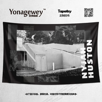 Nyjah Huston Nya Houston Street skateboard shop dormitory decoration painting tapestry poster background cloth hanging cloth