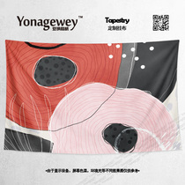 INS Nordic dandelion yellow flowers simple decorative painting wall cloth poster wall tapestry hanging cloth background cloth