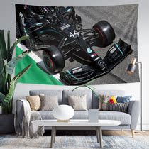 F1 Mercedes AMG team Mei Ben surrounding bedroom dormitory apartment decoration tapestry tapestry poster background cloth