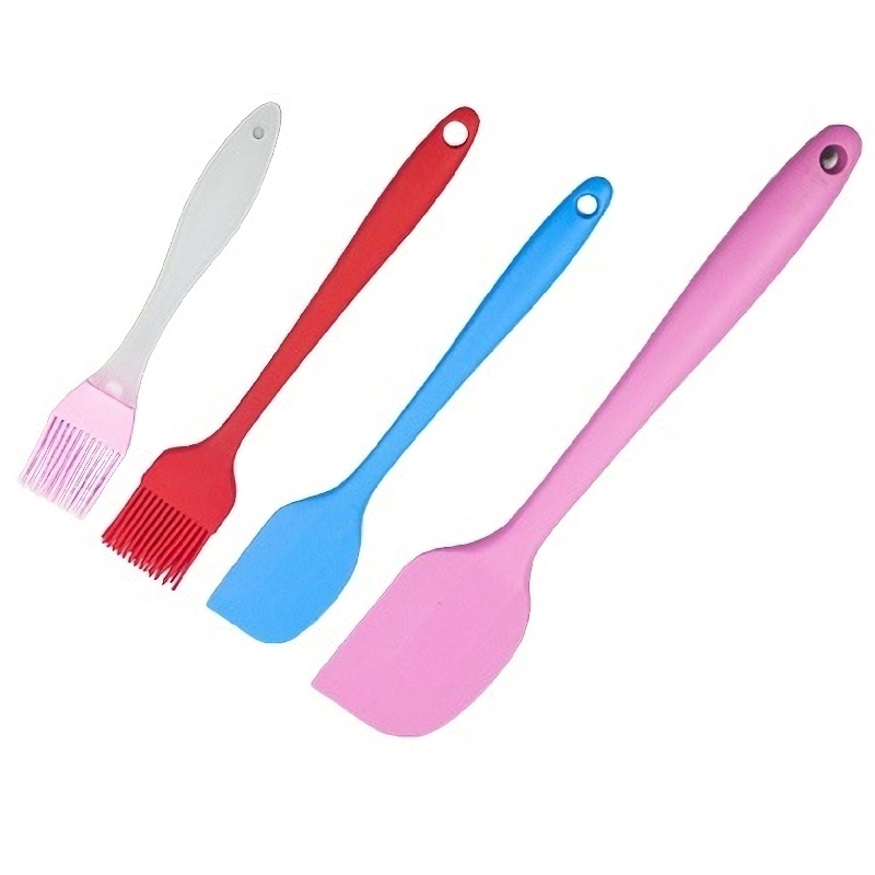 High temperature all-in-one all-inclusive silicone scraper oil brush baking cream spatula nougat snowflake crisp tool brush