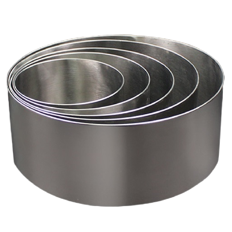 Heightened stainless steel mousse circle mold heightened round cake mousse baking tool cheese tiramisu 6CM8CM