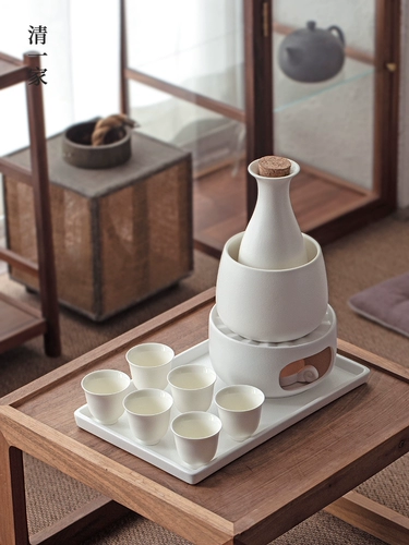 Японский керамический большой диспенсер для вина для домашнего использования, комплект, простой и элегантный дизайн, 400 мл