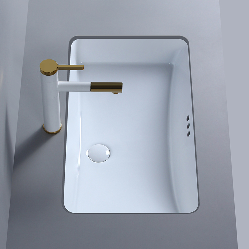 Lejia bathroom 700m ultra-deep square basin large size hotel ceramic wash basin home dressing room embedded