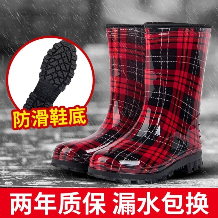 Water shoes women's summer good-looking rain boots fashion foreign style outerwear mid-tube beautiful ladies rain boots comfortable and non-slip