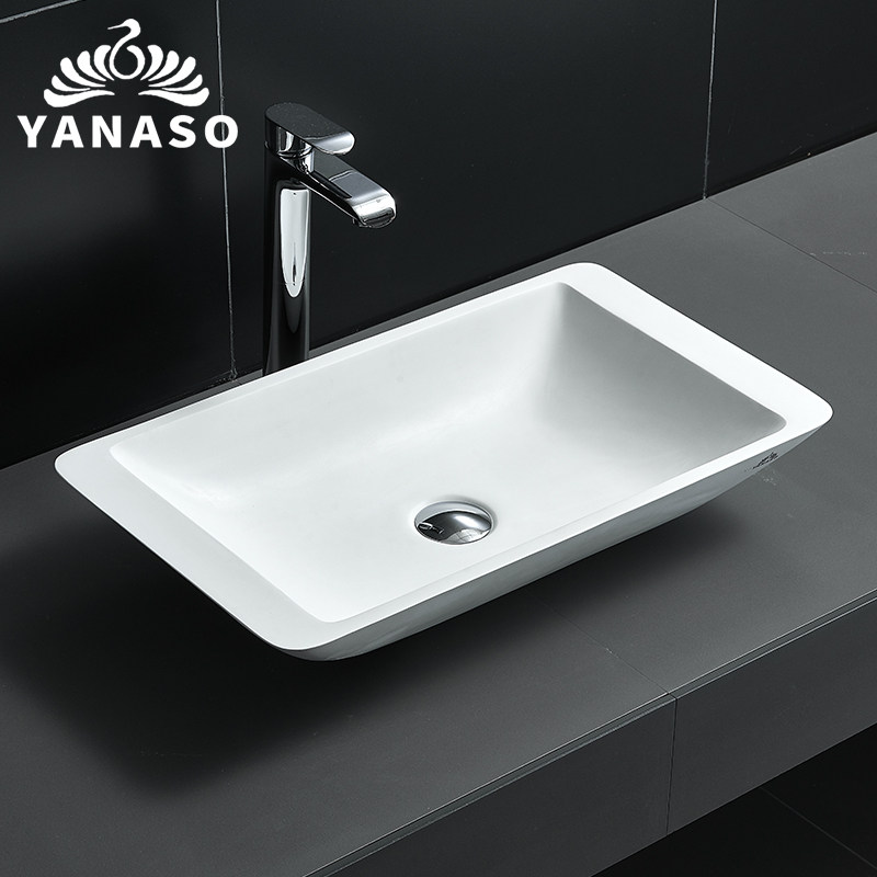 Yanasuo artificial stone table basin Wash basin Wash basin Hotel art basin One-piece light luxury basin
