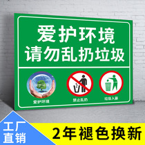 Care of flowers and plants prompt signs Custom-made warm reminder signs No littering Warning signs Care of the environment prompt signs Civilized slogans Signs Pay attention to safety No high-altitude parabolic warning signs zw