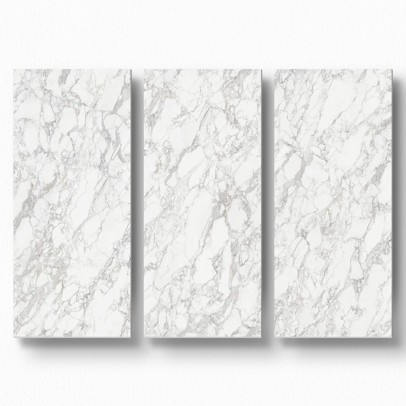 Modern Minimalist Mesh-Patterned Large White Stone Slab for Bathroom, Living Room, Tv Background Wall, Marble Large Slab