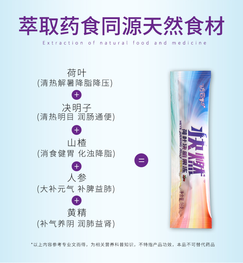 一方制药荷叶决明子酵素果冻条16g*20