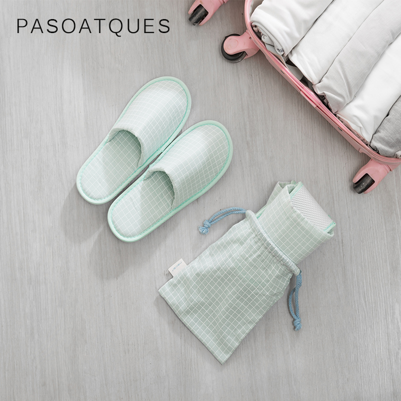 Portable slippers for business travel Foldable non-slip travel hotel special ultra-thin couple Home hotel disposable