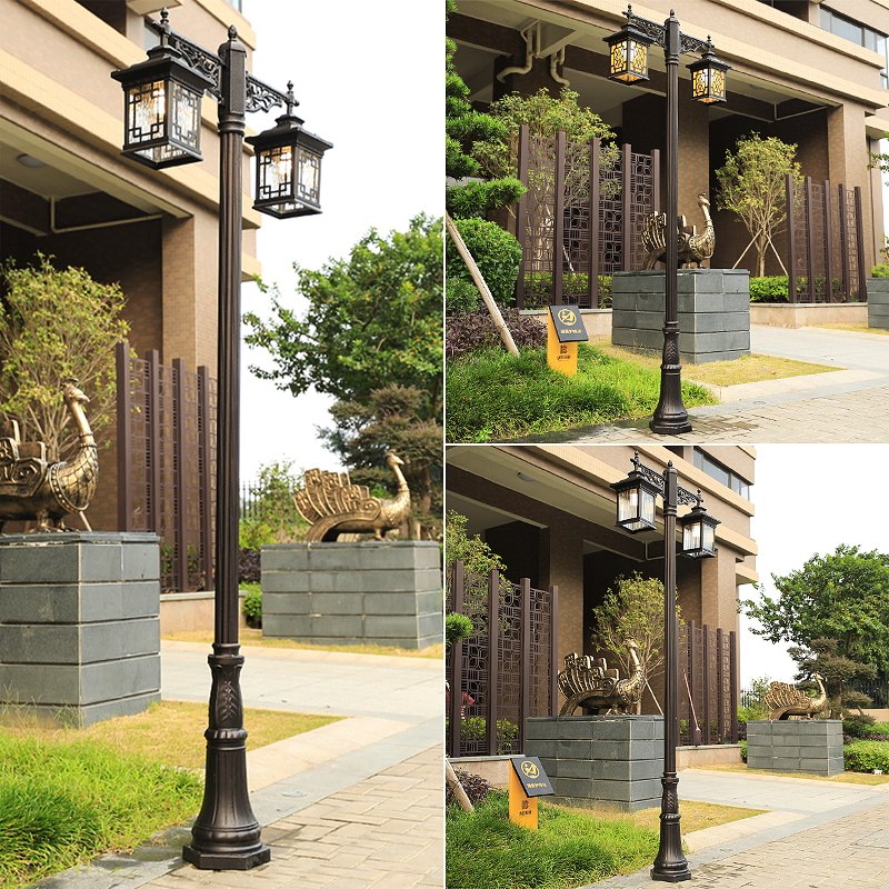 (High-end) Solar Street Light Outdoor Waterproof Villa Garden Light New Countryside Outdoor Super Bright LED Garden Light