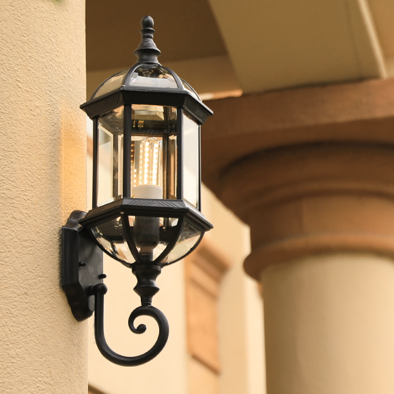 Outdoor Wall Lamp Waterproof 100 Lapped Eurostyle Aisle Balcony Light Outdoor American Villa Garden Courtyard Landscape Gate Lights