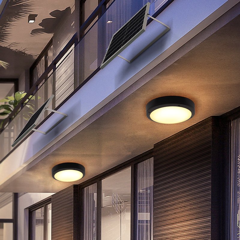 Solar Ceiling Lights Outdoor Waterproof Patio Balcony Lamp Indoor Lighting Living-room Outdoor Super Bright High Power Wall Lamp