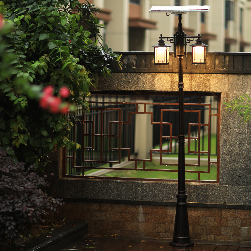 Solar Patio Streetlights Waterproof Super Bright Outdoor Home Garden Lights New Chinese Outdoor Countryside Villa View Light