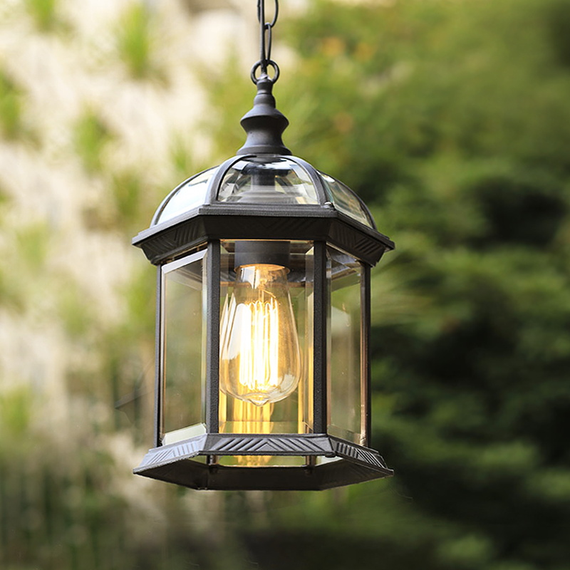 Outdoor Waterproof Chandelia Solar Human Body Induction Outdoor Balcony Courtyard Lamp American Villa Pavilion Yard Chandelia-Taobao