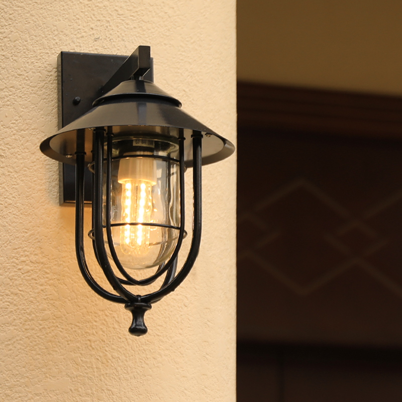 Outdoor Wall Lamp Solar Courtyard Lamp Super Bright Body Induction Lamp Waterproof Outdoor American Villa Balcony External Wall Lamp