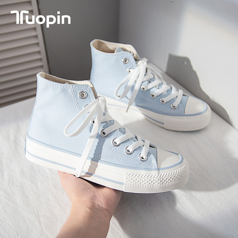 High-top canvas shoes women's 2022 new spring and autumn all-match ins tide shoes student ulzzang women's shoes skate shoes