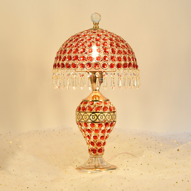 Table lamp wedding bedroom wedding room bedside lamp bride table lamp dowry lamp wedding lamp long bright life lamp red table lamp