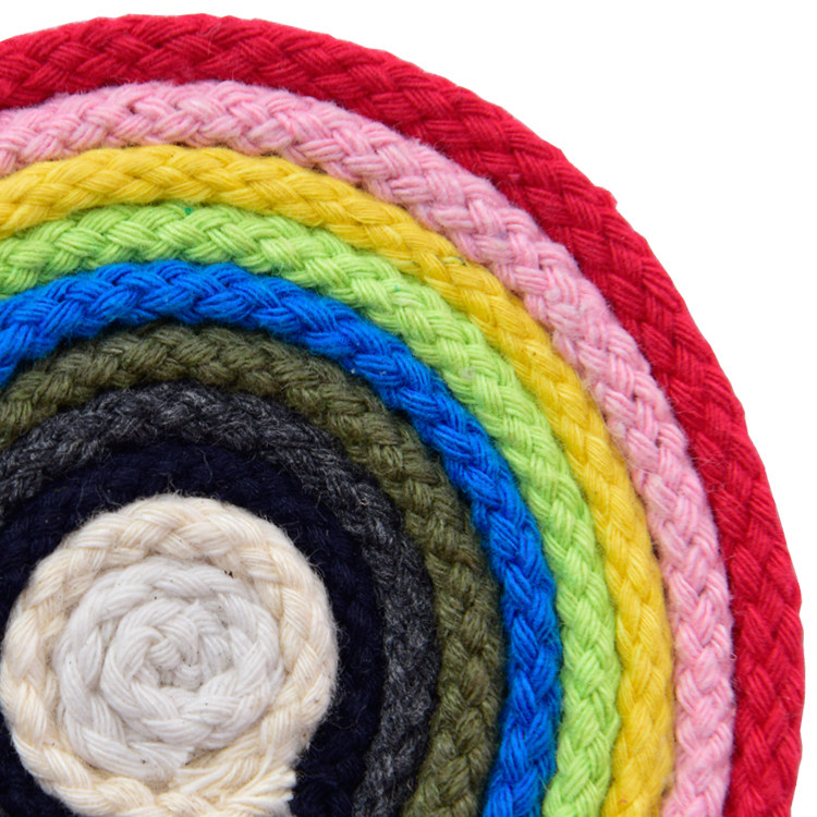 Color cotton rope diy hand-woven thick and thin cotton rope weaving tapestry rope rope bundled rope decorative pull rope