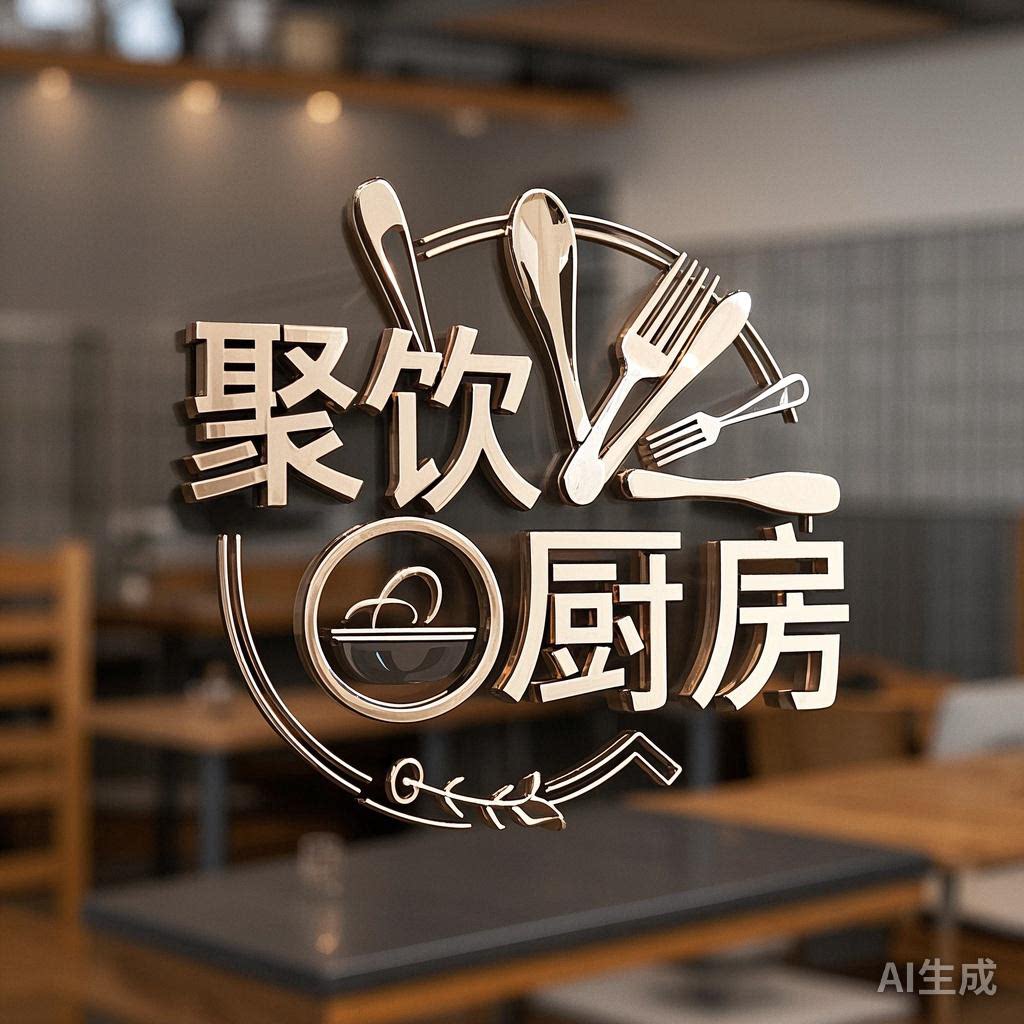 聚饮厨房的LOGO