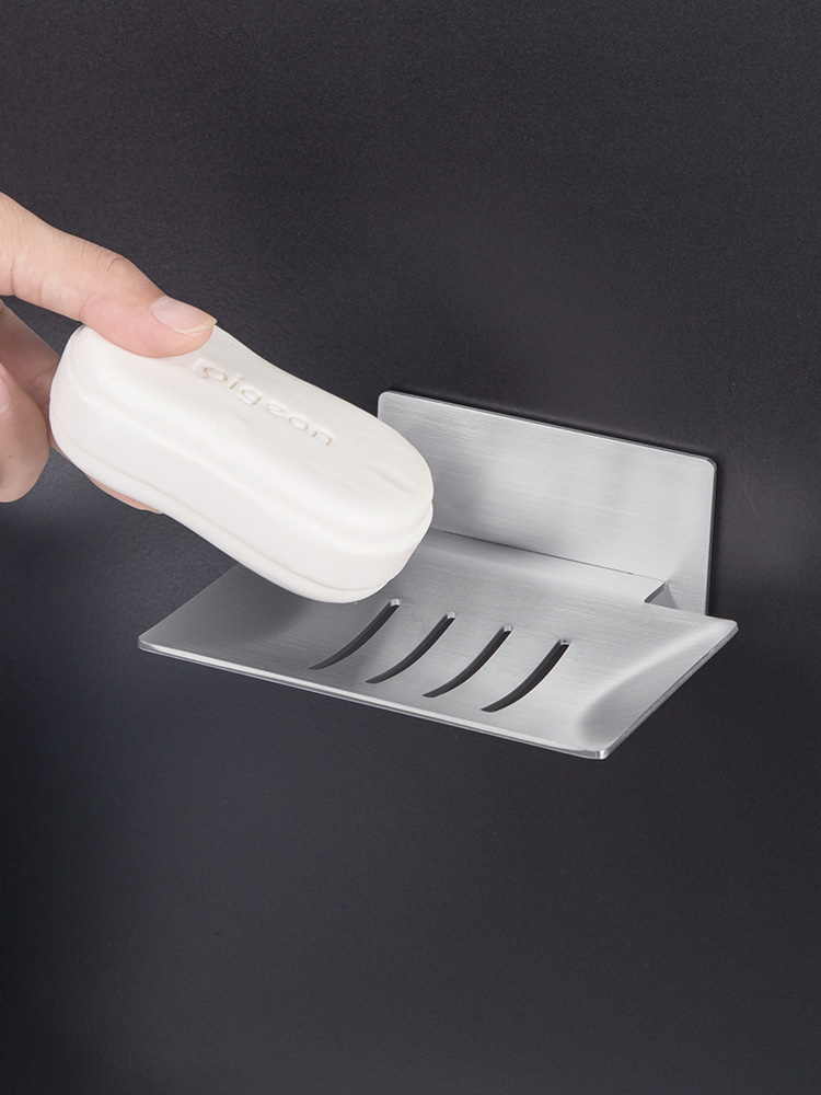 Weldex fat box wall-mounted drain powder room free hole stainless steel incense box creative laundry box shelf