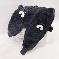 Boy Pants Tide Fall 2021 New Children Thickened Autumn Clothing Long Pants Boy Loose CUHK Child Casual Pants Tide