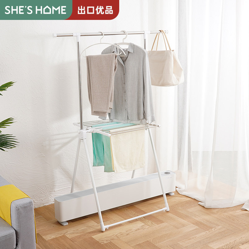 Skirting board warmer woolen towel rack floor room hanger bedroom folding clothes hanger home patch foot line drying rack